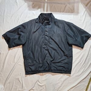Dryjoy Footjoy Rain & Wind Short Sleeve Pullover Jacket, Size Large Gray